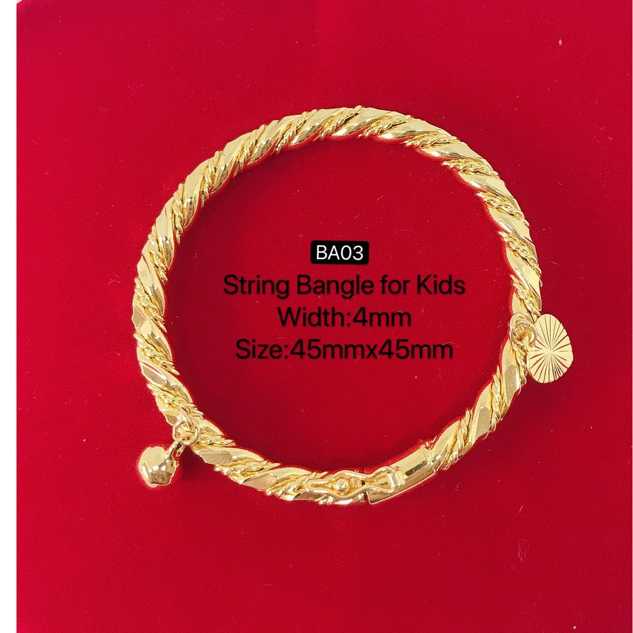 Shop Malaysia] (Vj) Stackable Twisted Bangle 999.9 Premium Bangkok 