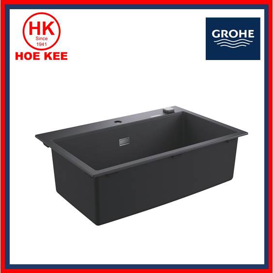 (Sink + Tap) GROHE 31652AP0 (K700) Composite Single Bowl Sink + Grohe BAU Series Kitchen Sink Mixer