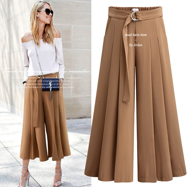 palazzo pleated trousers