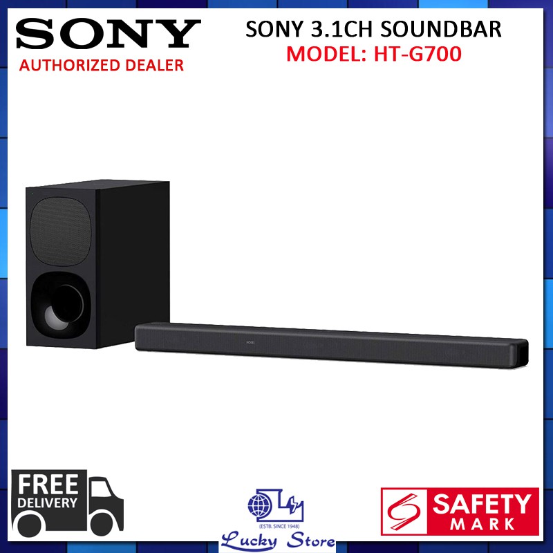 Sony Ht G700 3 1ch Dolby Atmos Soundbar With Wireless Subwoofer 1 Year Sony Singapore Warranty Shopee Singapore