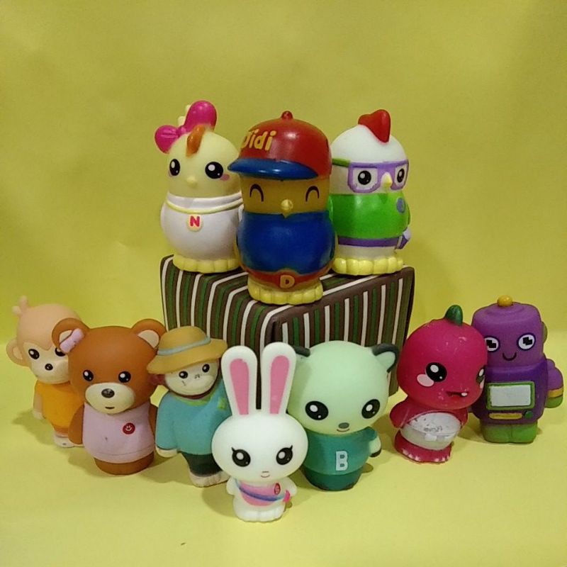 10pcs 4cm Didi And Friends Cake Topper Cake Deco Toy Shopee Singapore