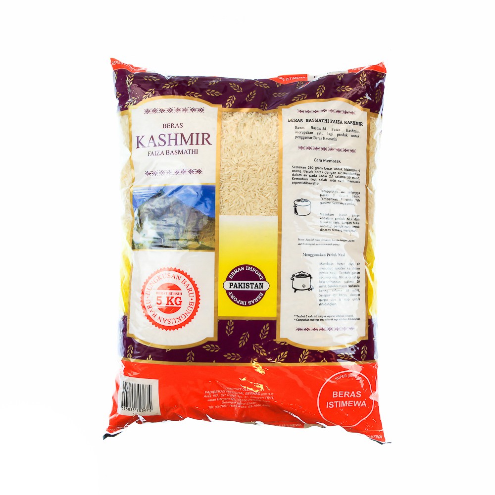 Faiza Kashmir Basmathi Rice 5kg Shopee Singapore