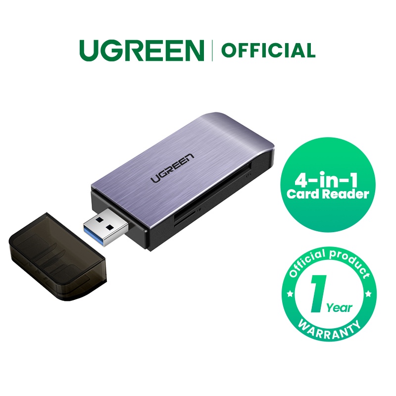 Ugreen Usb 3 0 High Speed Sd Card Reader Cf Memory Card Adapter Shopee Singapore