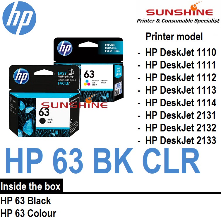 hp 63 colour