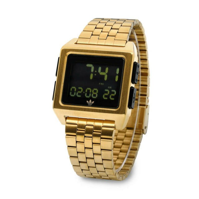 adidas gold digital watch