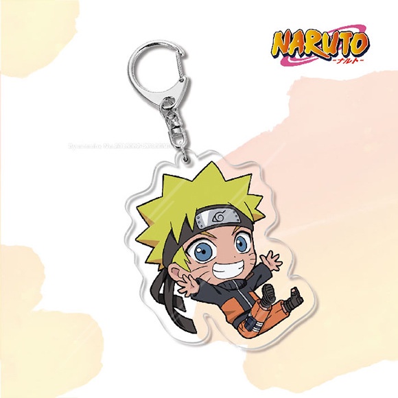 Anime NARUTO Uchiha Sasuke Acrylic Figure keychain Keyring Decoration Collection Model Toy Gifts Cosplay