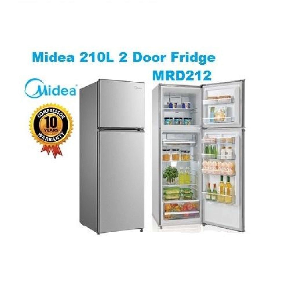 Midea 192l 2 Door Fridge Mrd212 2 Year Local Warranty Fast Delivery Shopee Singapore