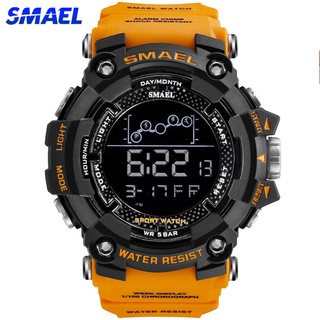 SMAEL1802  Military Sport Watch Mens Stopwatch Waterproof Chrono Digital Wristwatches For Men Chronograph Clock