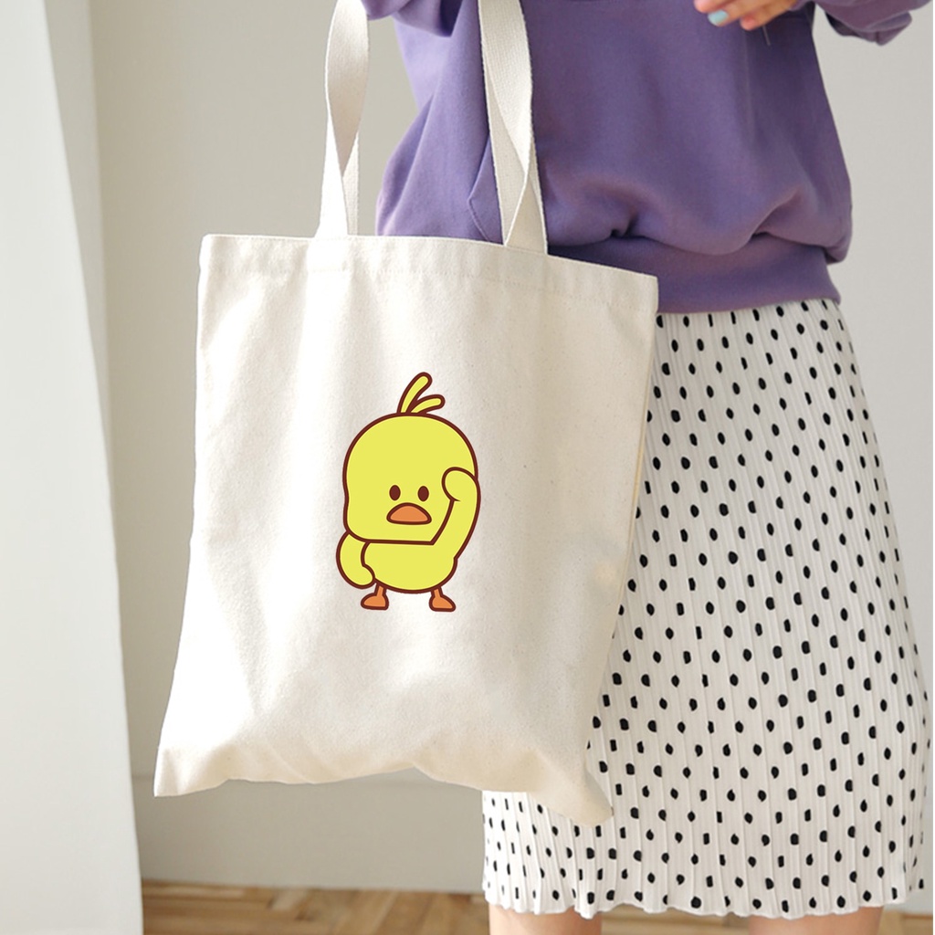 gudetama sesame street stitch handbag Reusable Shopping Bags fold storage bag 