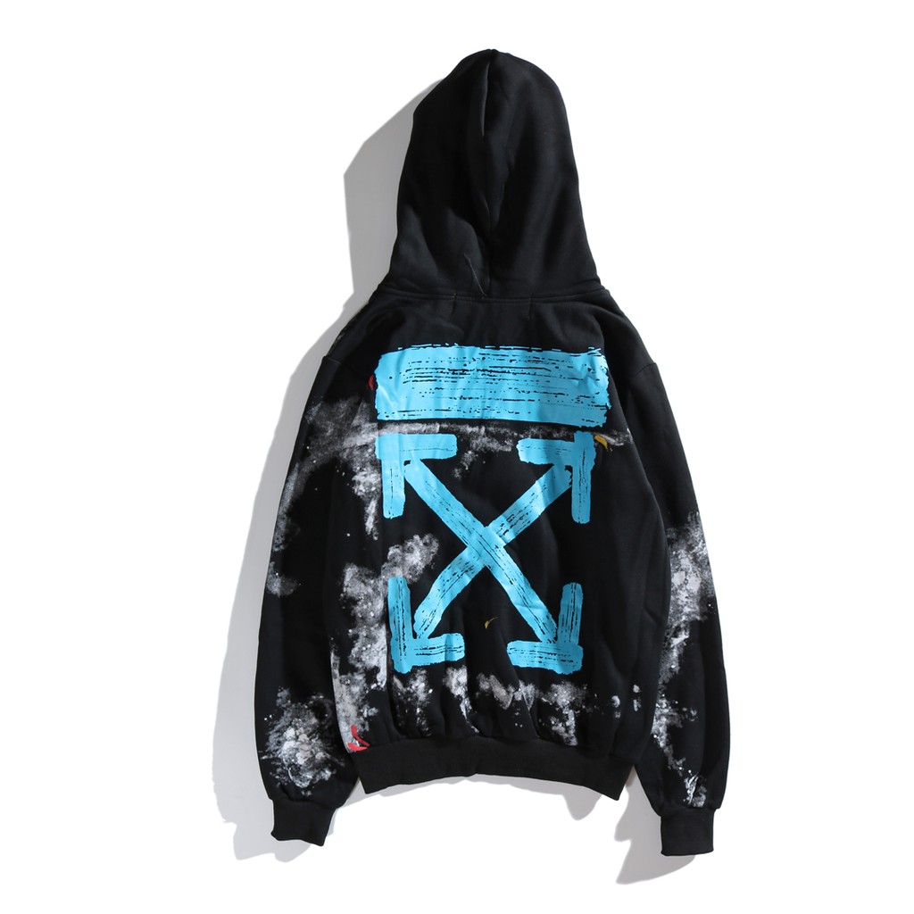 off white cross hoodie