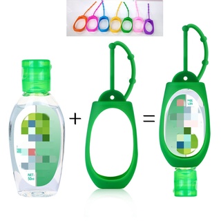 Image of 50ml Hand Sanitizer Holder Hand Sanitizer Silicone Cover Travel Portable Silicone Handle