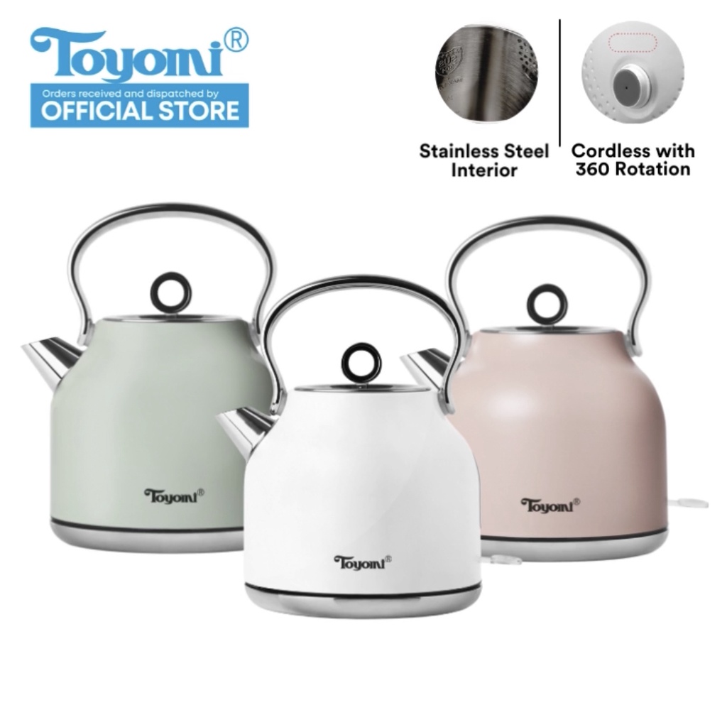 TOYOMI 1.7L Stainless Steel Water Kettle WK 1700 Shopee Singapore