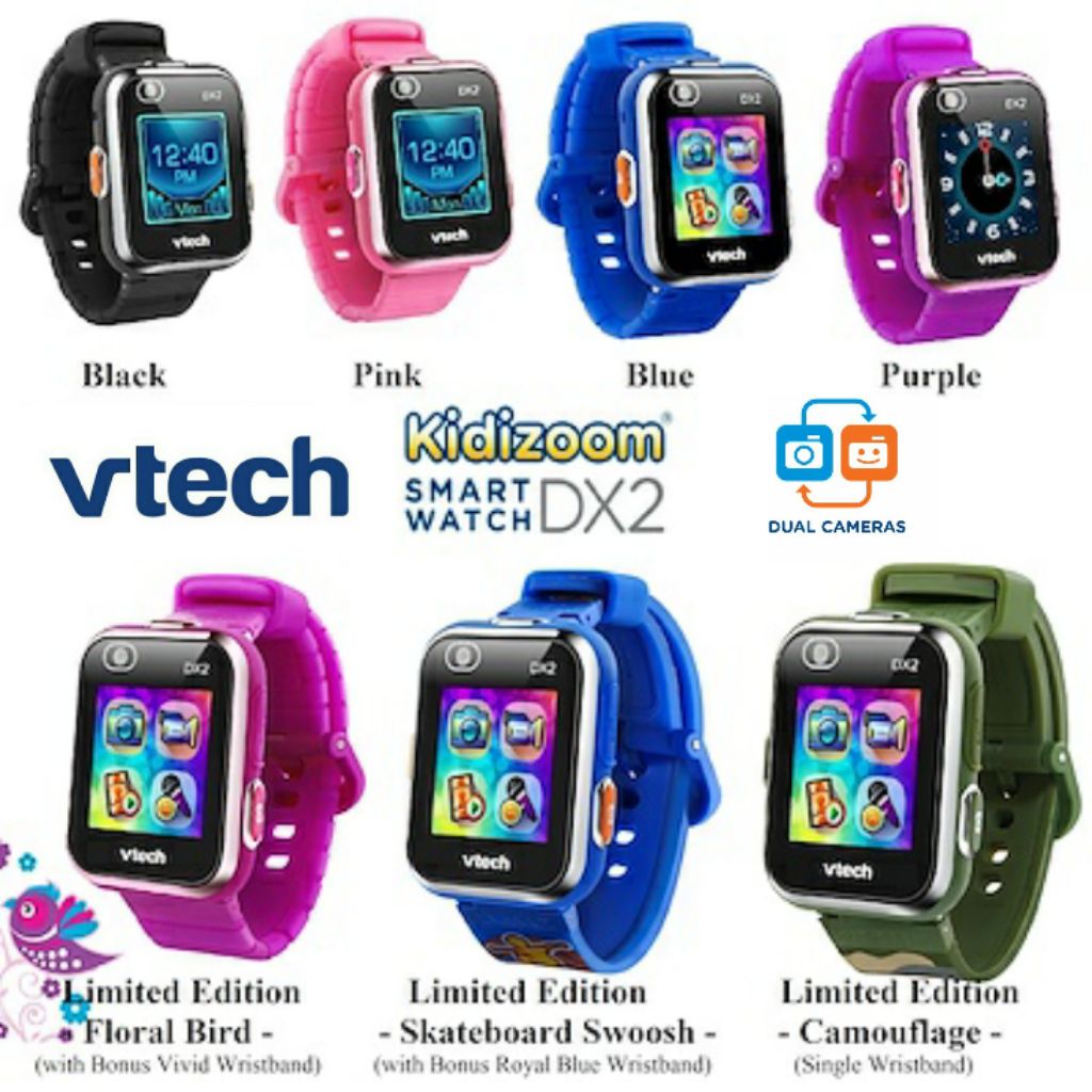 VTech Kidizoom Smartwatch DX2 Red Unicorn New Sealed Camera Game Kids Bracelet 
