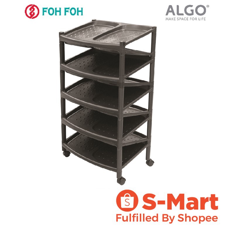 Algo Wide Zig Zag Shoe Rack 9 Tier Double Foh Foh Shopee Singapore