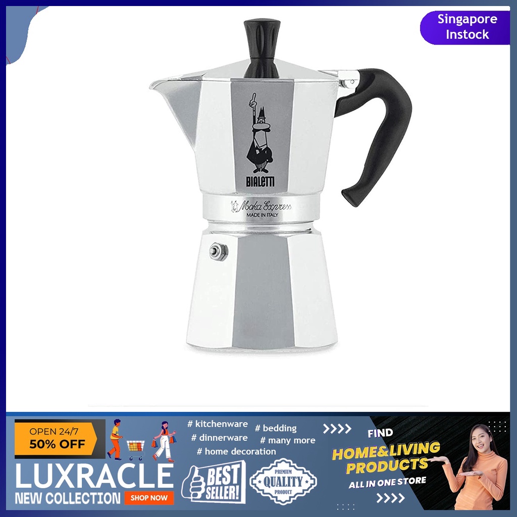 [sgstock] The Original Bialetti Moka Express Made in Italy 6Cup
