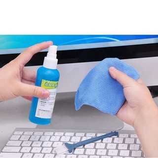 3 in 1 PC TV Laptop LED LCD Monitor Screen Plasma Cleaner Cleaning KIT Cloth Brush