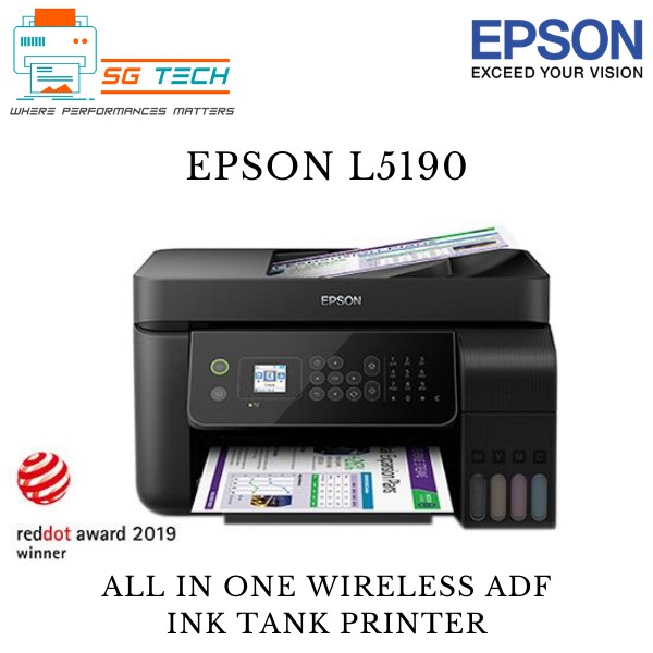 Epson Ecotank L5290 A4 Wi Fi All In One Ink Tank Printer With Adf New Model For L5190 5190 5290 0847