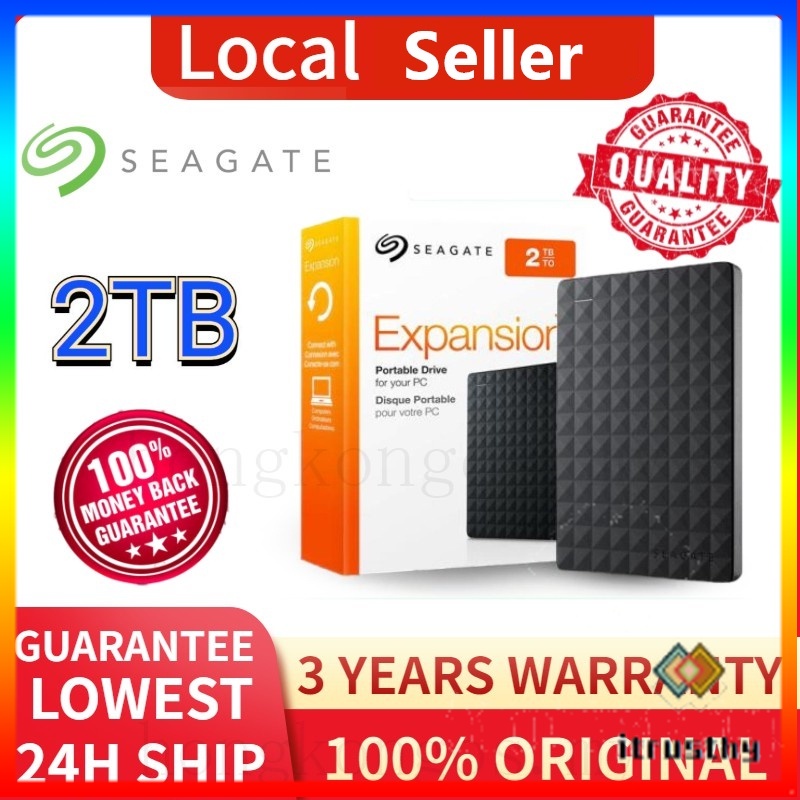 Seagate 2tb Usb External Hard Drive Hard Disk Portable Hdd Hardisk External Hard Disk Shopee Singapore