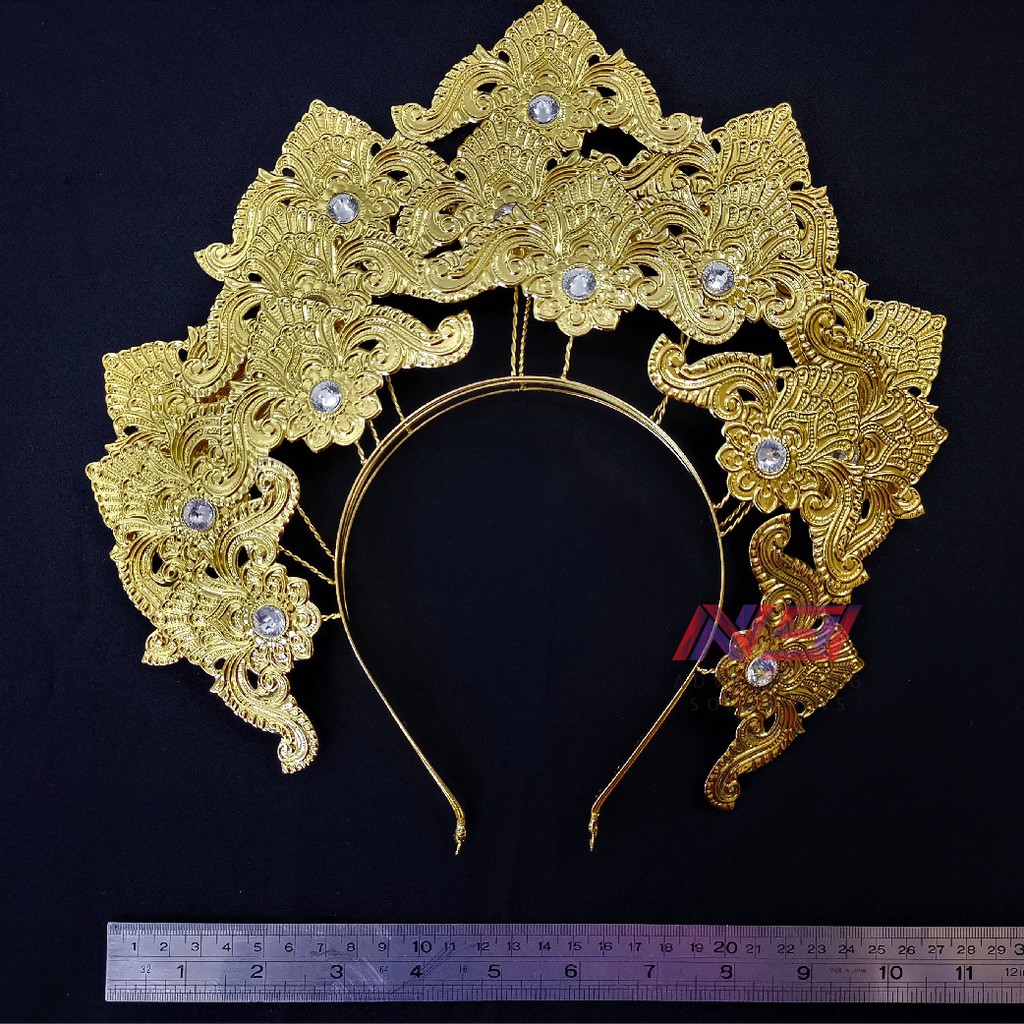 Traditional Traditional Leaves Kebaya Linted Bun With 3 Layers Of Bride Accessories Gold Shopee Singapore