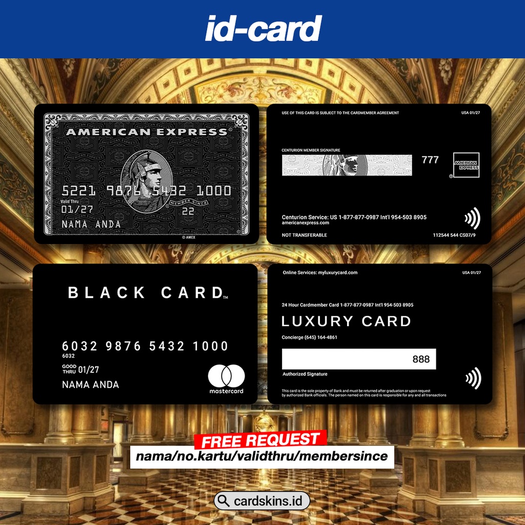 Fake BLACK+CARD/PREMIUM ID CARD | Shopee Singapore