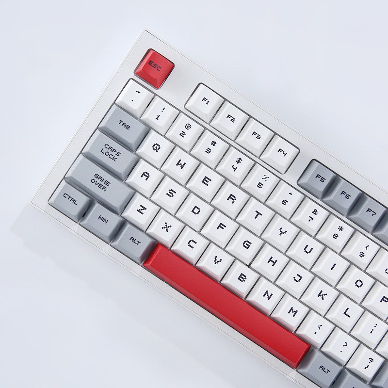 PBT 114 Keys Cherry Profile Keycaps Dye-Sub Retro Gaming Theme For ...