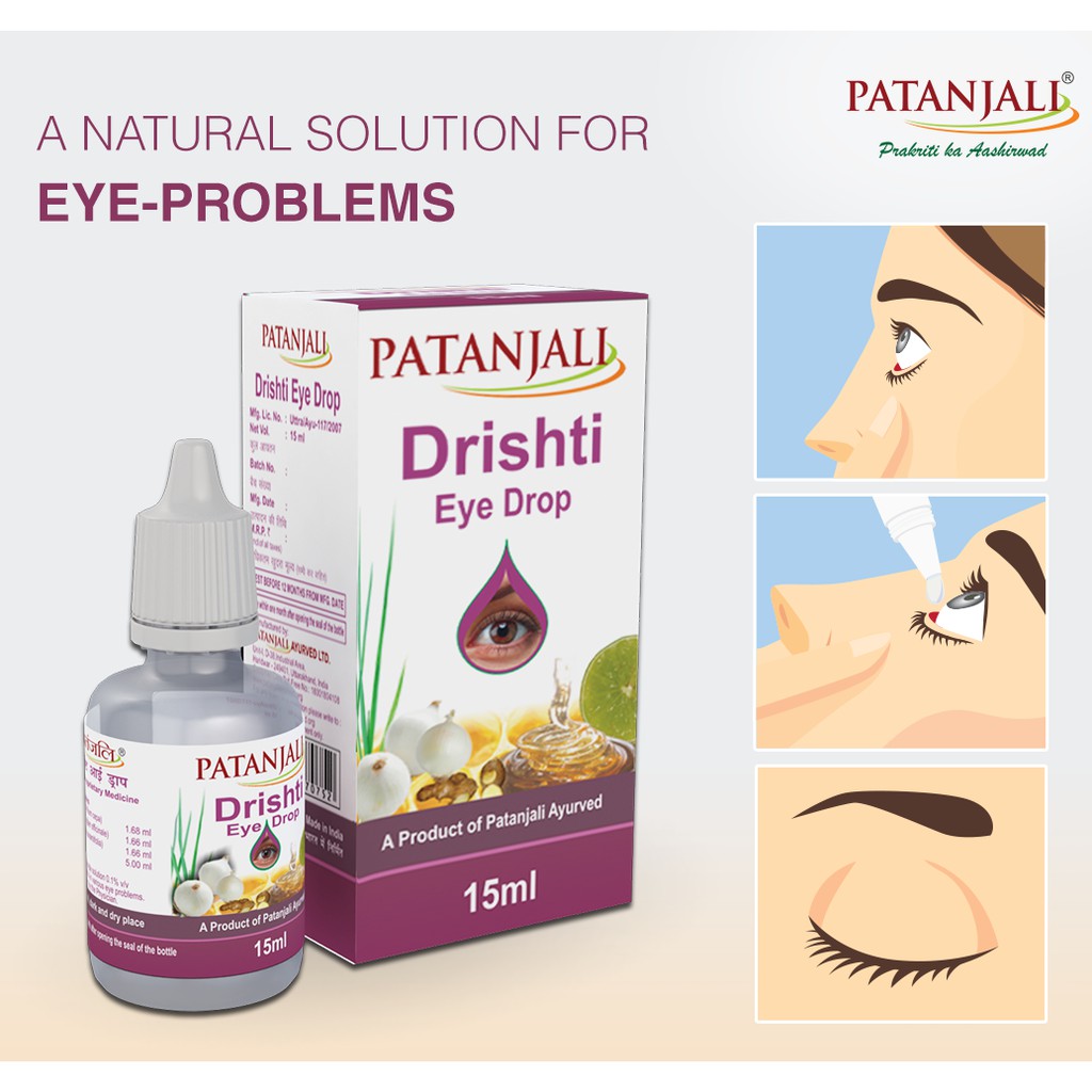 PATANJALI Drishti Eye Drops 10ml Shopee Singapore