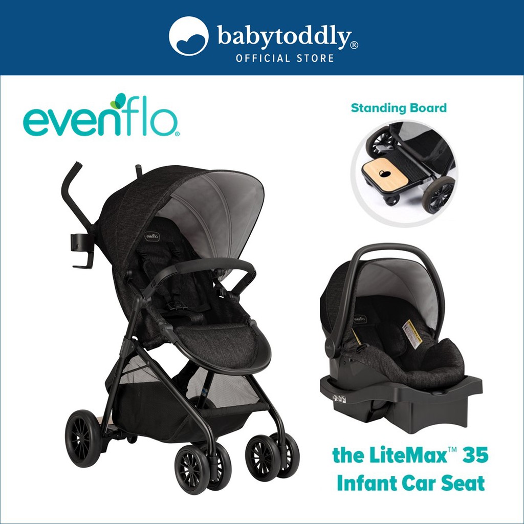 Evenflo Sibby Travel System With LiteMax 35 Infant Car Seat