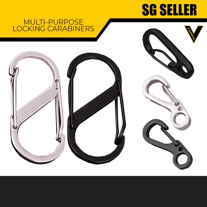 Carabiners,small Carabiner,30 Pieces Mini Carabiner,s Shape Double ...