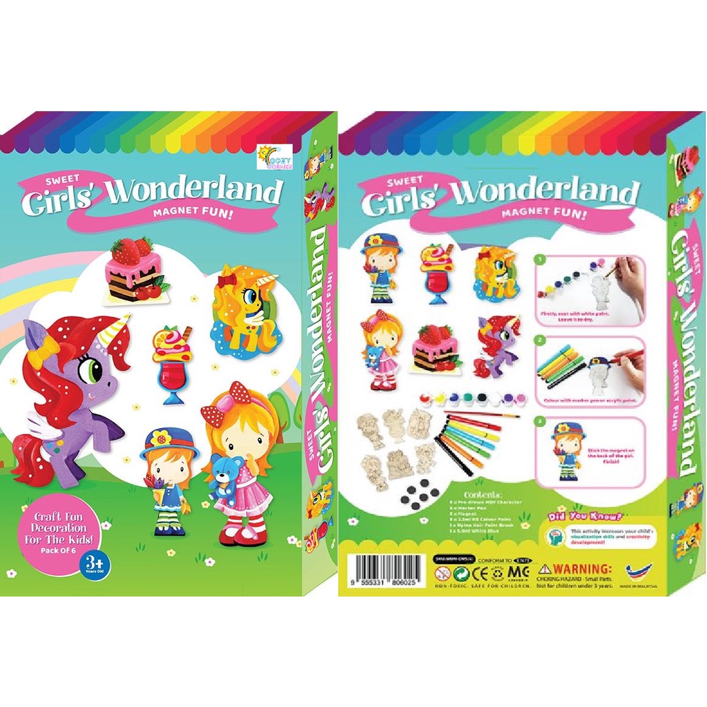 6 in 1 Cool Kids Wonderland Magnet Fun Box Kit 