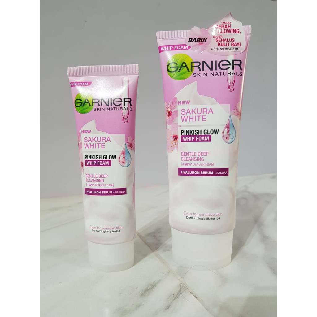 garnier sakura white facial foam
