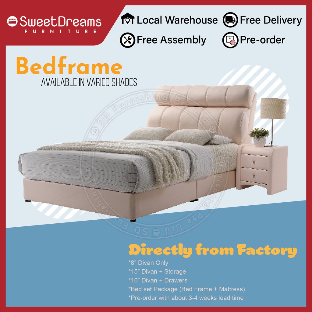 Premium Divan Bedframe (Curve Angle) with 1