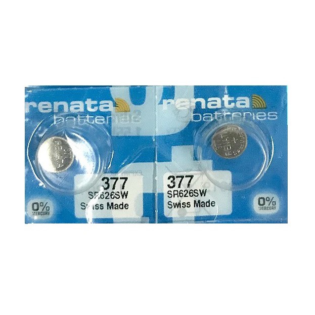 Renata 377 SR626SW Uhrenbatterie – 1,55 V Silberoxid, 1 Stück, Für Uhren & Kleingeräte