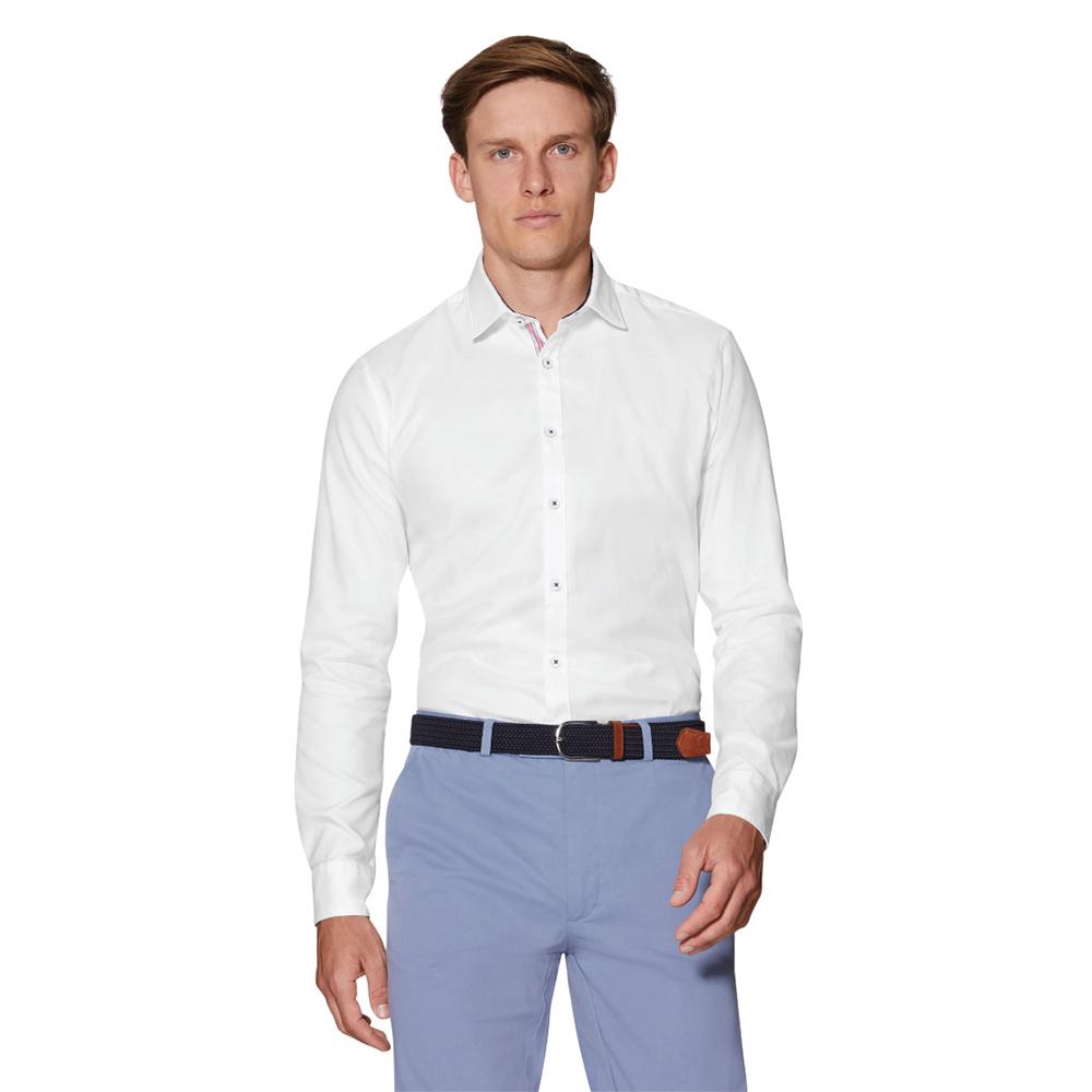 slim fit white dress shirt