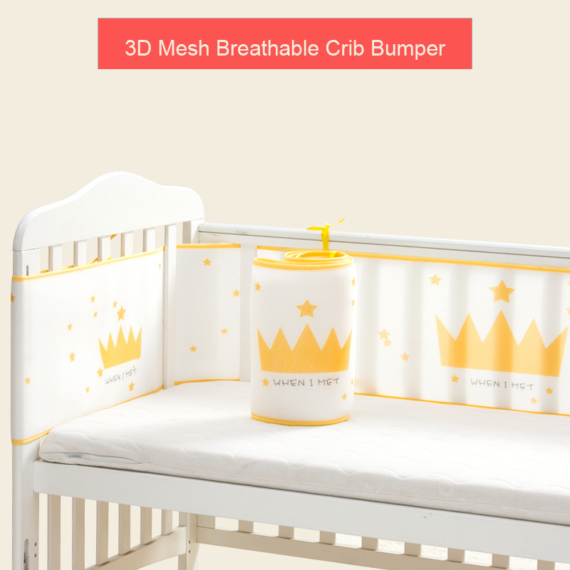 mesh baby bed bumper