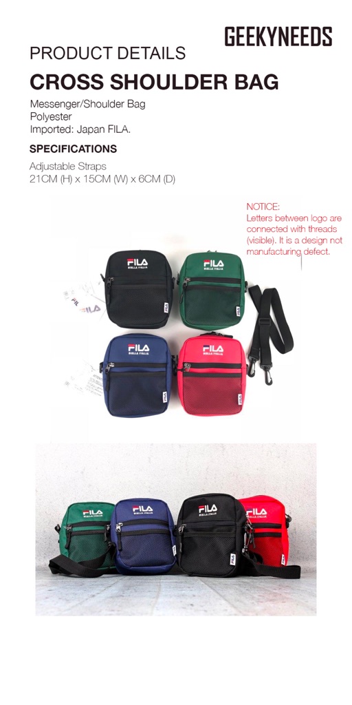 fila wego shoulder bag