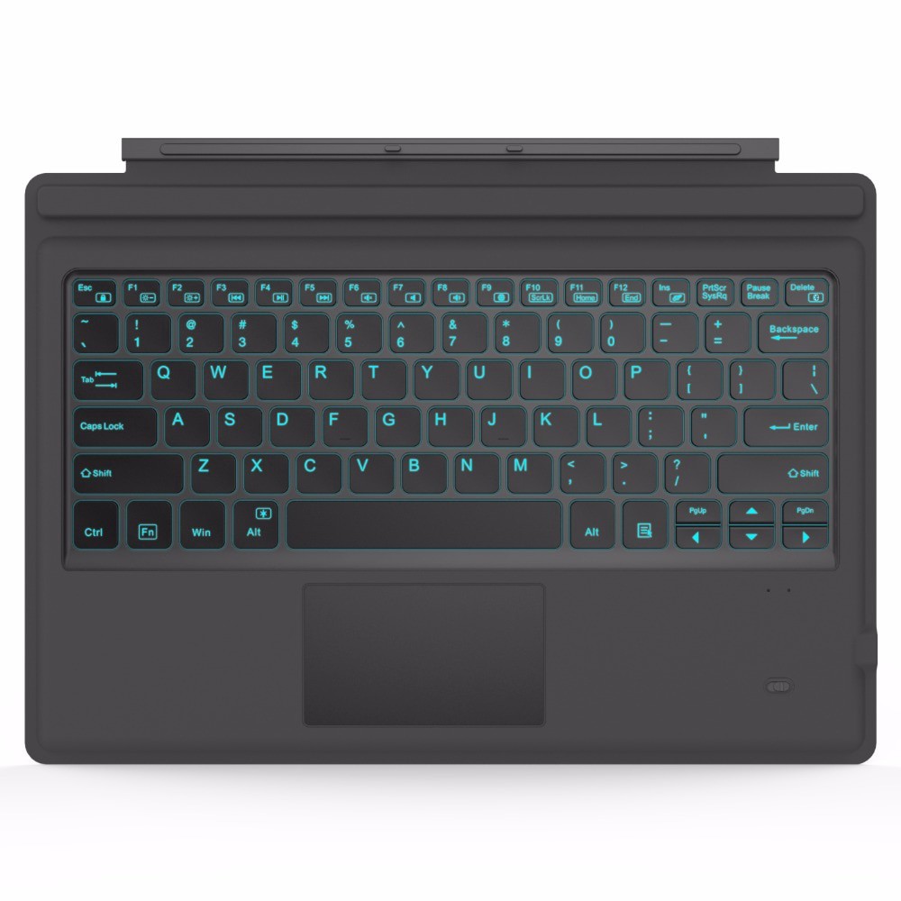 Type Cover For Microsoft Surface Pro 6 5 Pro 17 4 3 Ultra Slim Wireless Bluetooth Keyboard W Trackpad 7 Color Led Shopee Singapore