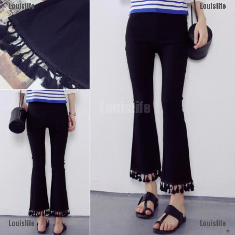 bell bottom capri pants