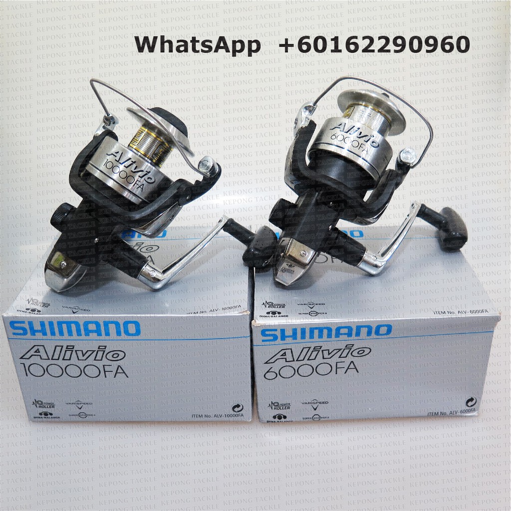 Shop Malaysia Shimano Fishing Reel Alivio 6000fa fa Spinning Reel Shopee Singapore