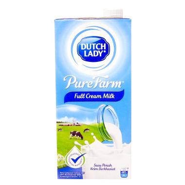 Dutch Lady Pure Full Cream Farm Uht Milk 1l Susu Segar Kotak Krim Penuh Shopee Singapore