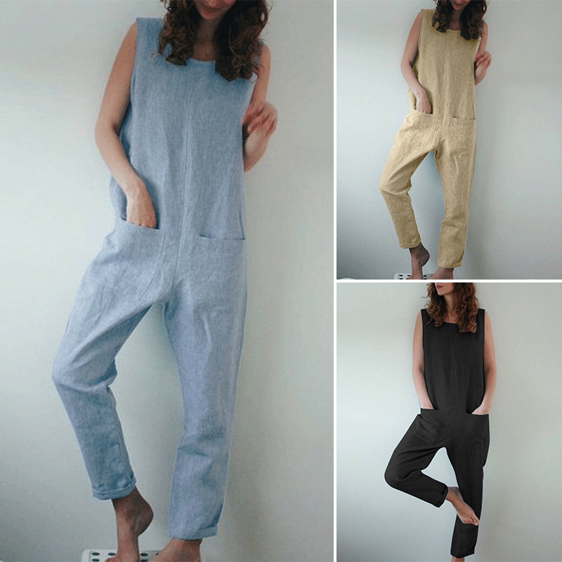 plus size cotton jumpsuit