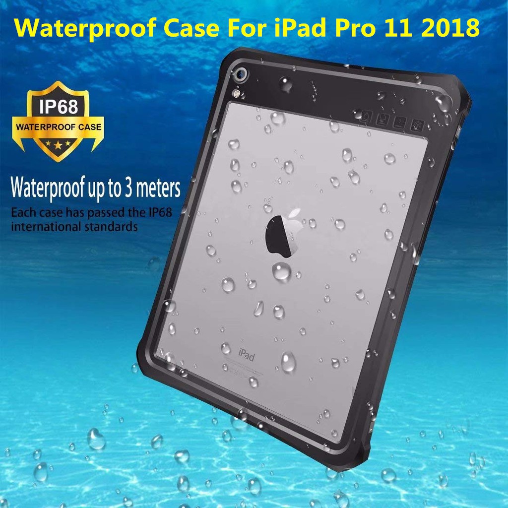 Apple Ipad Pro 11 2018 Ip68 Waterproof Protective Case Cover Sensitive Touching Shopee Singapore