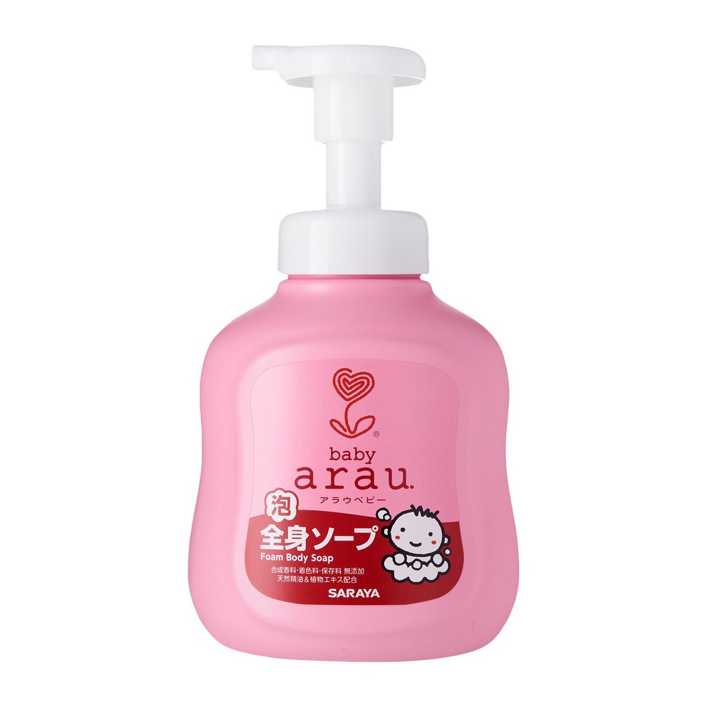 baby arau foam body soap