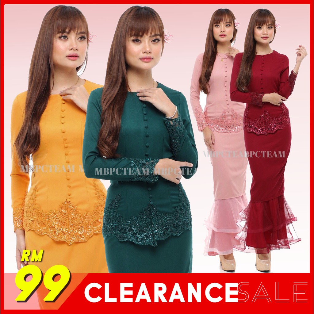 CLEARANCE   CARLISSA Baju  Kurung Moden Muslimah Plus  