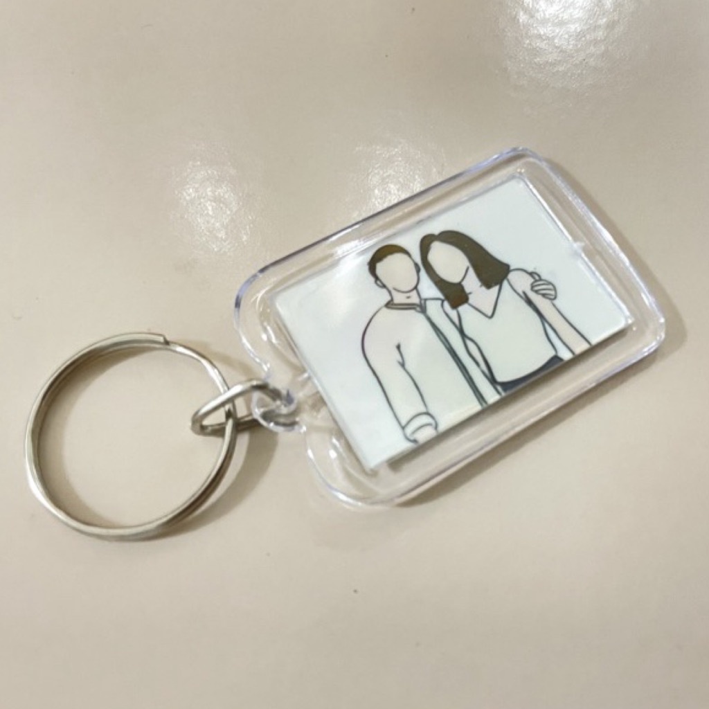 [SG] illustrated Customised Gift Keychain Christmas Special Birthday Gift Valentines Teachers Day Gift Set l
