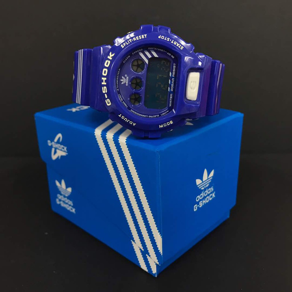 g shock adidas blue