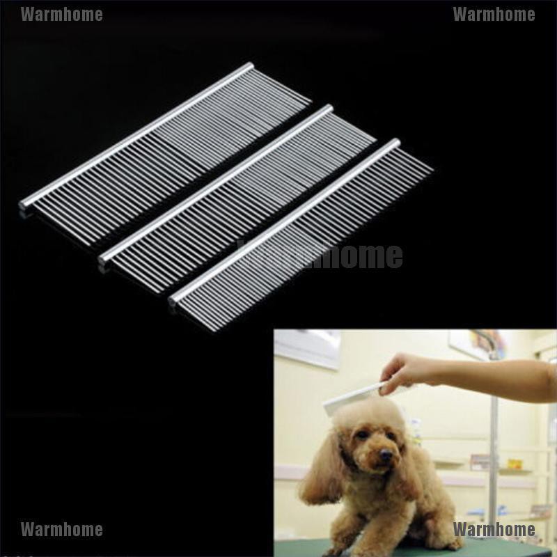 Ready Stock New Pet Puppy Dog Cat Stainless Steel Comb Long Hair