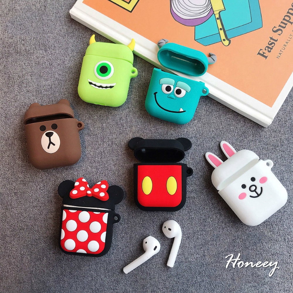 Airpods Disney Mickey Bunny Mike Sulley Silicone Case Air