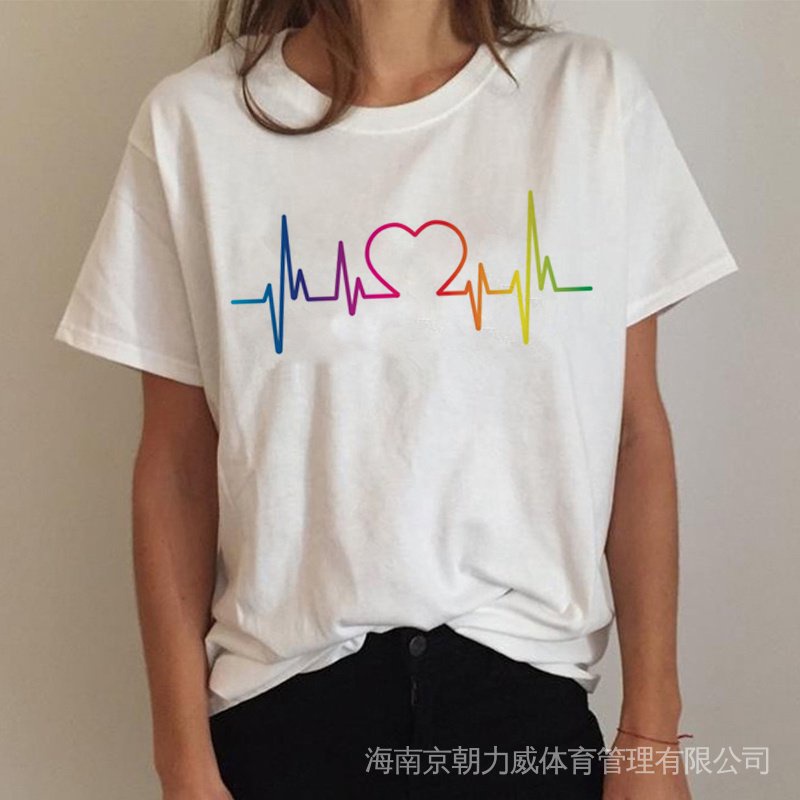 Image of Lgbt Gay Pride Lesbian Rainbow top tees women tumblr japanese graphic tees women clothes couple clothes CDAR #8