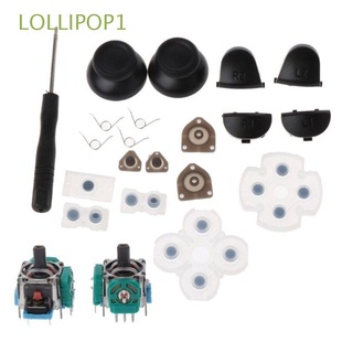 LOLLIPOP1 Handle L1 R1 L2 R2 PS4 Repair Set Trigger Buttons Game Parts 3D Analog Joysticks Conductive Rubber Replacement Buttons Spring For PS4 Controller/Multicolor