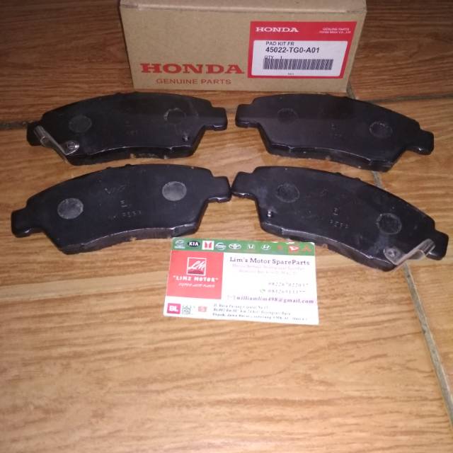 Front Brake Brake Pads Honda Jazz Rs 2008 2017 Freed Mobilio City 2009 Up Stream 1 7cc Shopee Singapore